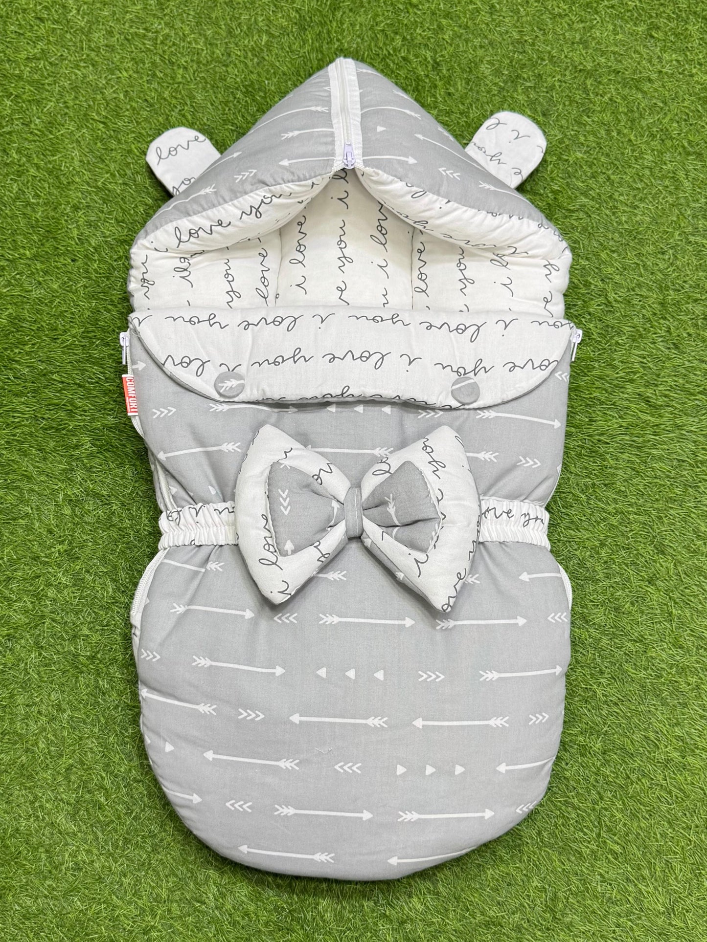 Double bow carry nest (Elegant Grey)