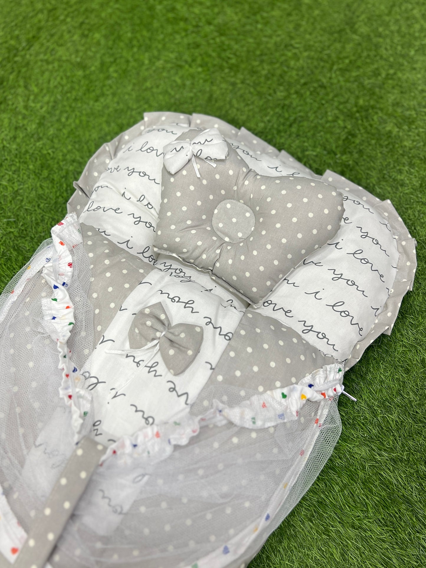 Export Quality Carry Nest With Mosquito Net / Sleeping Bag (Grey)