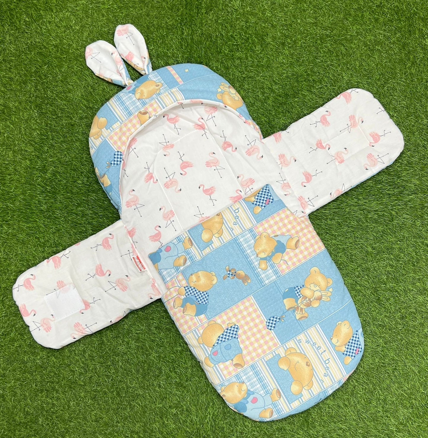 Rabbit Swaddle Cotton (Blue)