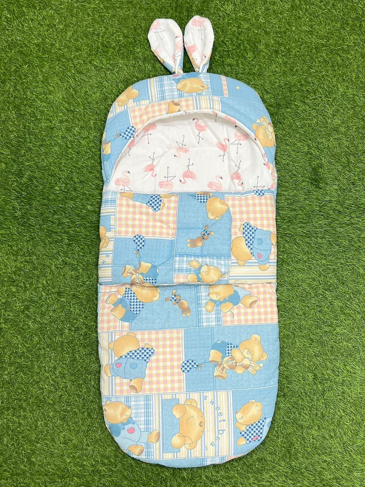 Rabbit Swaddle Cotton (Blue)