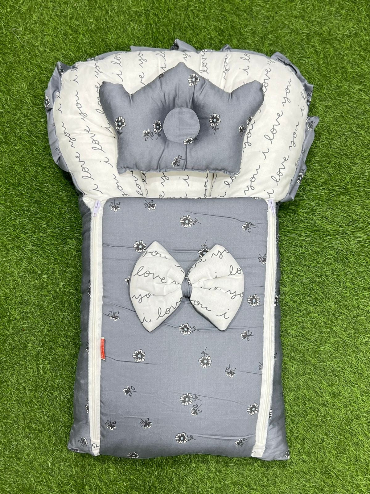 Butterfly Bow Carry Nest (Grey Legend)*