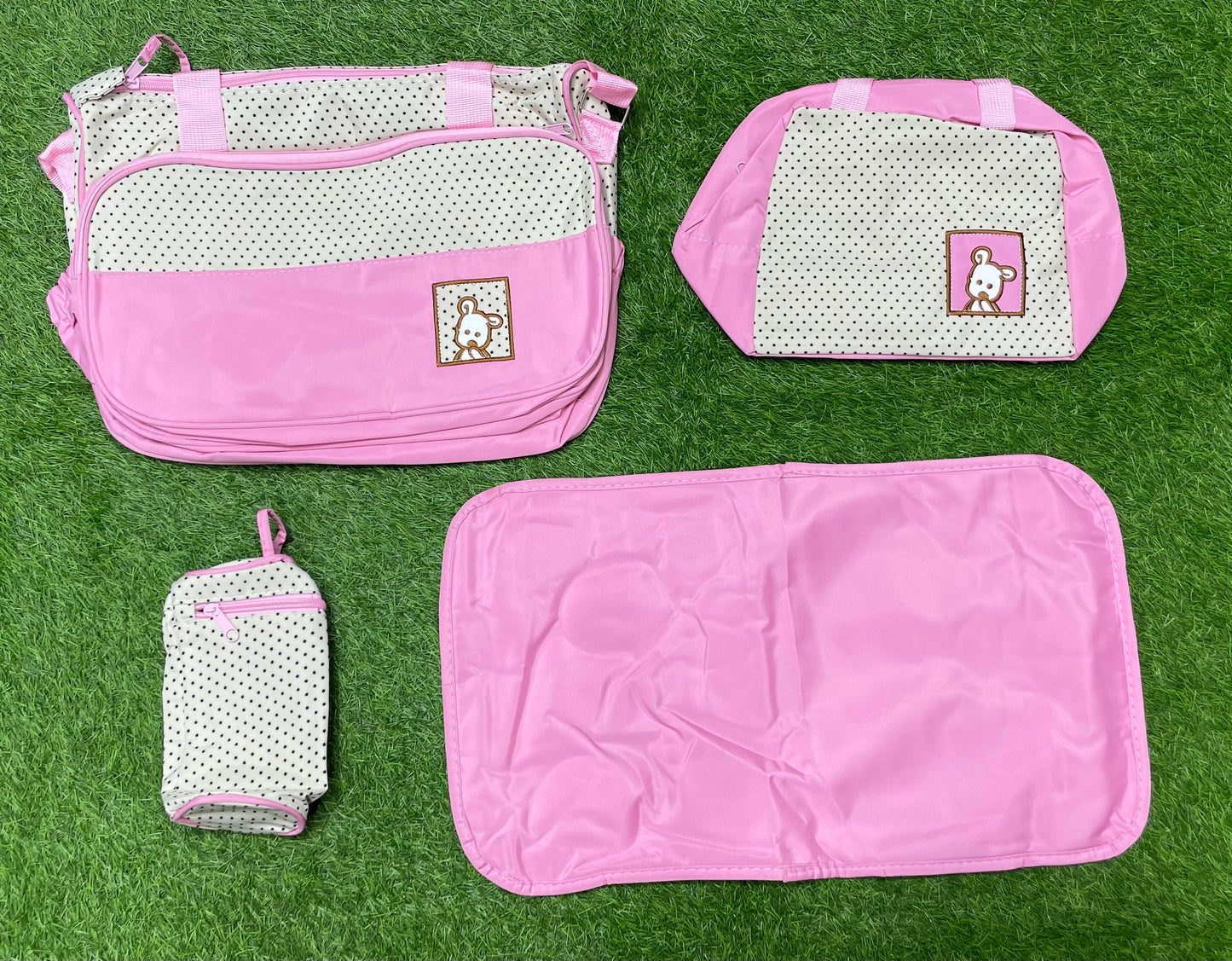 Imported 4PCS Love Me Bag Set - Pink