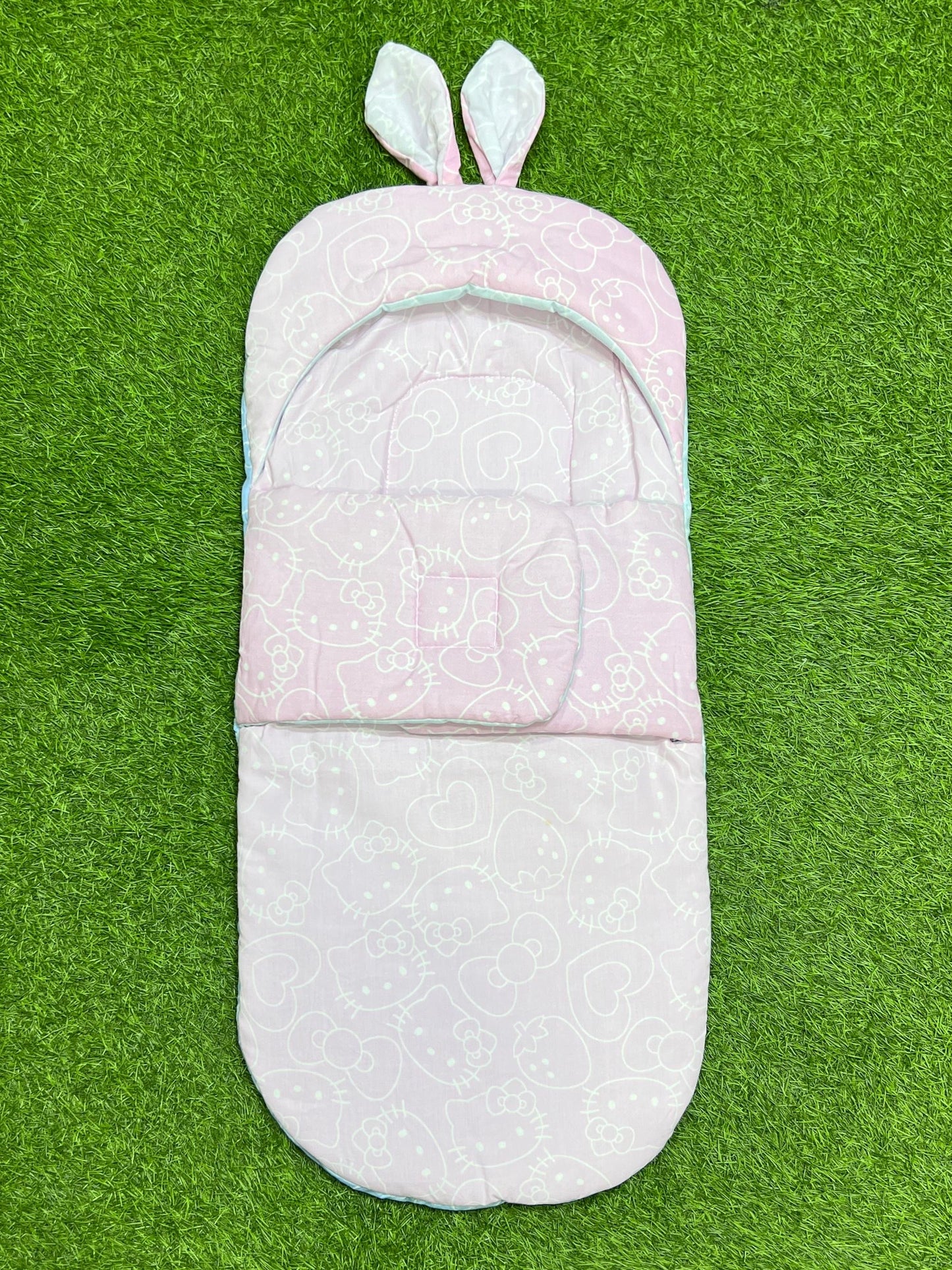 Rabbit Swaddle Cotton (Ocean Glow)
