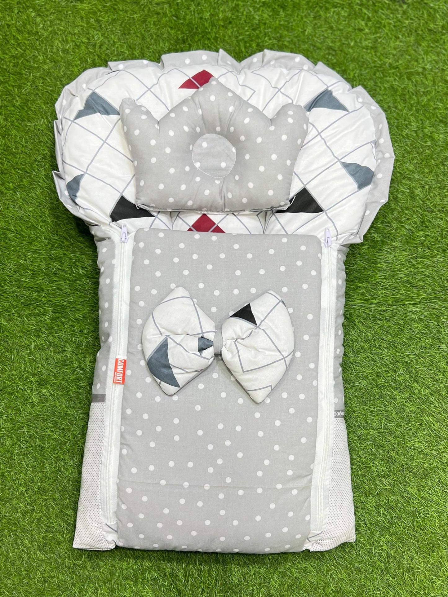 Butterfly Bow Carry Nest (Grey)