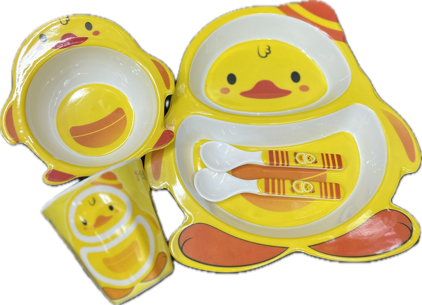 5pcs Imported Duck Kids Cutlery Set