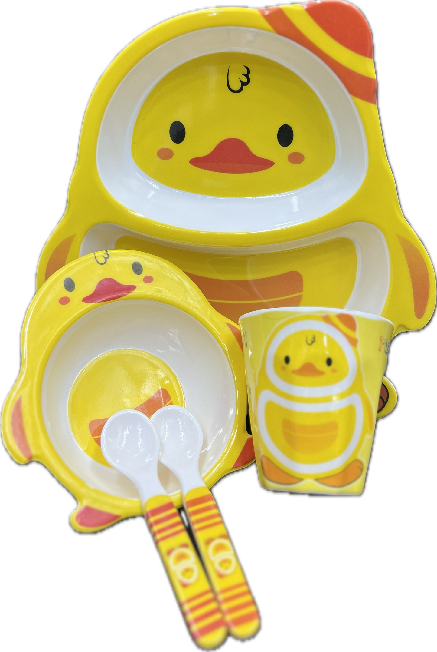 5pcs Imported Duck Kids Cutlery Set