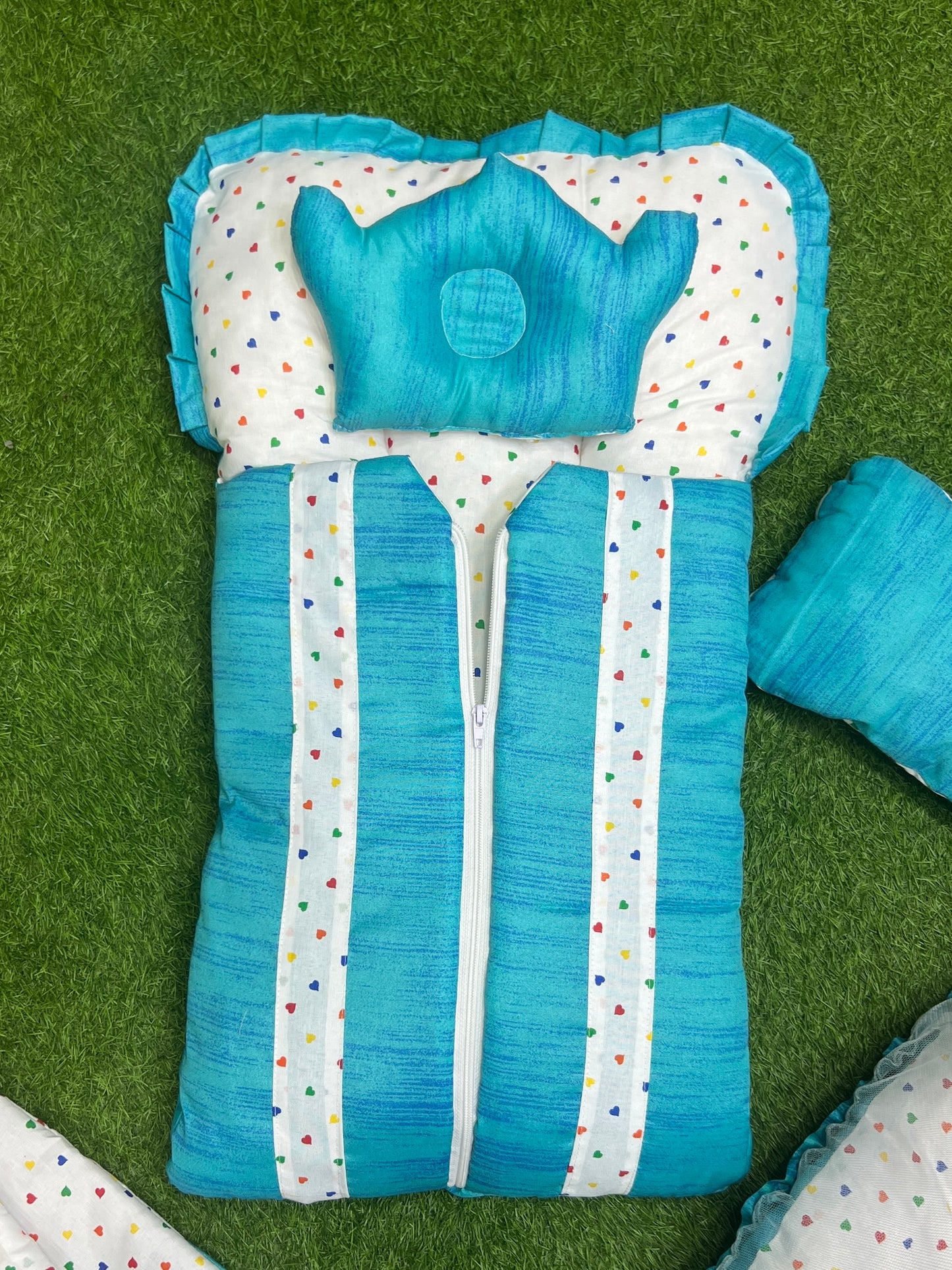 7pcs New Stylish Baby Bedding Set - Green