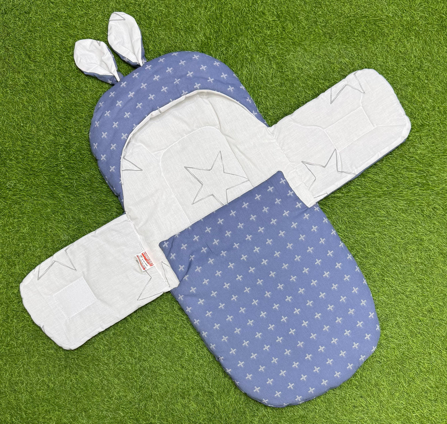 Rabbit Swaddle Cotton (Blue)