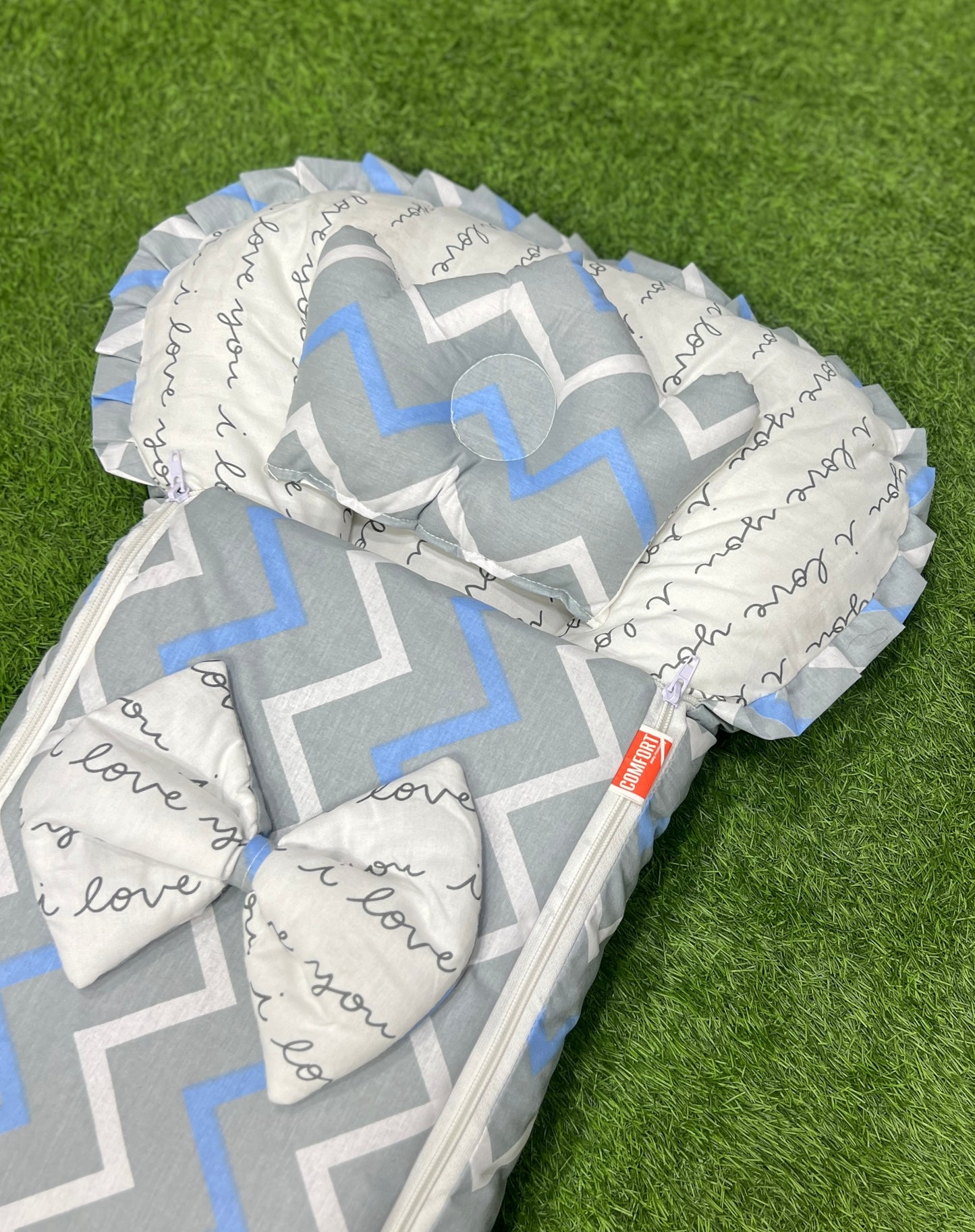 Butterfly Bow Carry Nest (Lining Grey)
