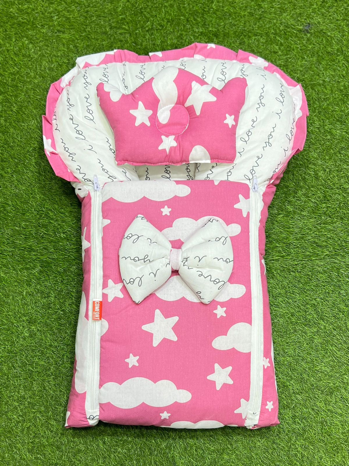 Butterfly Bow Carry Nest (Pink)