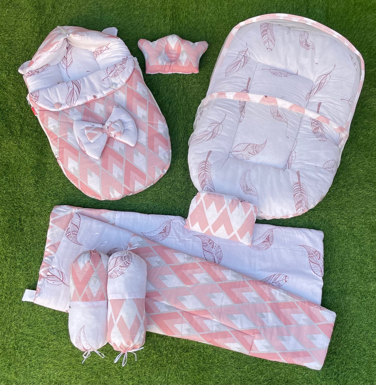7pcs Fancy & Stylish Baby Bedding Set -- Blue Stars