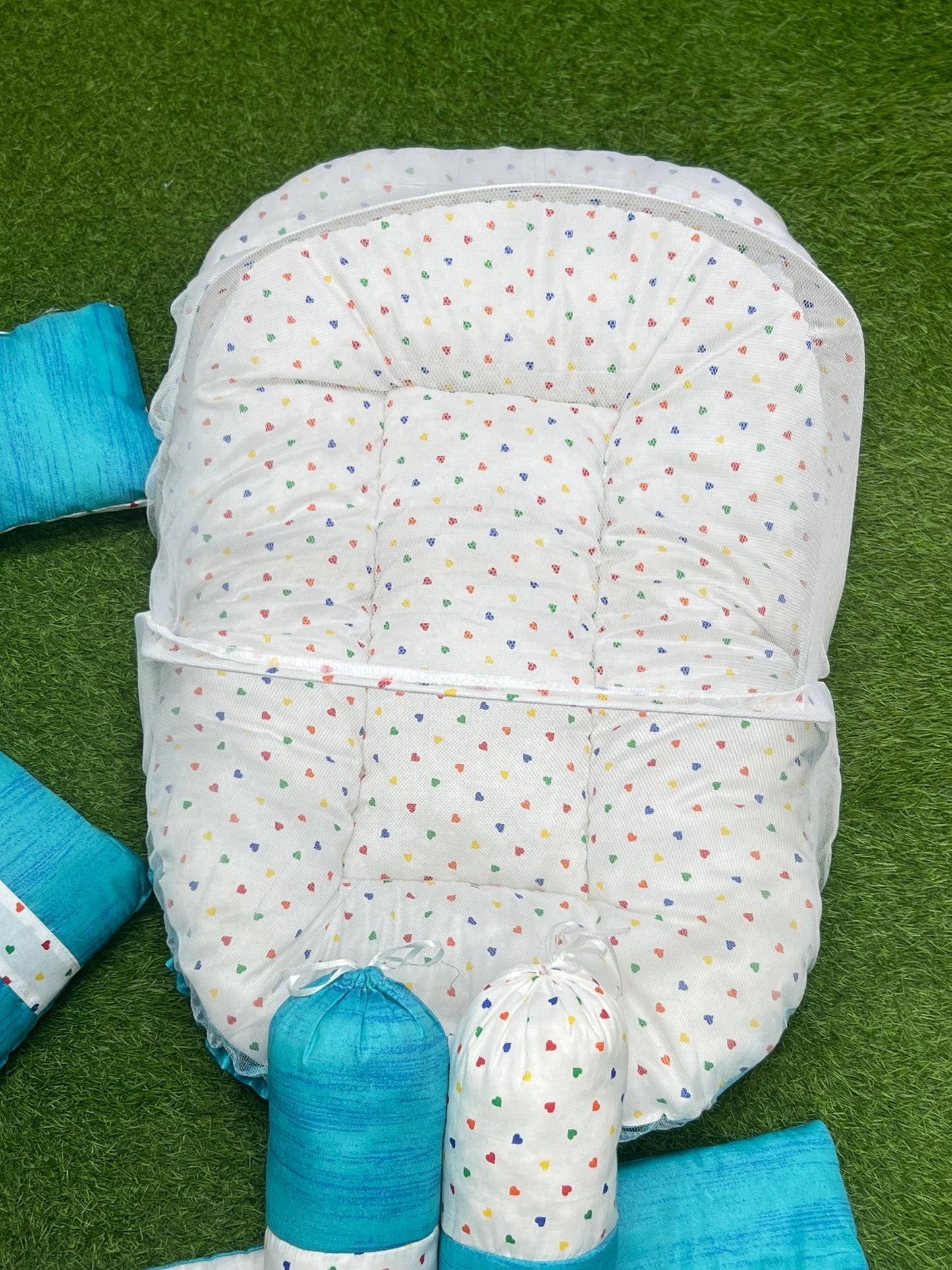 7pcs New Stylish Baby Bedding Set - Green
