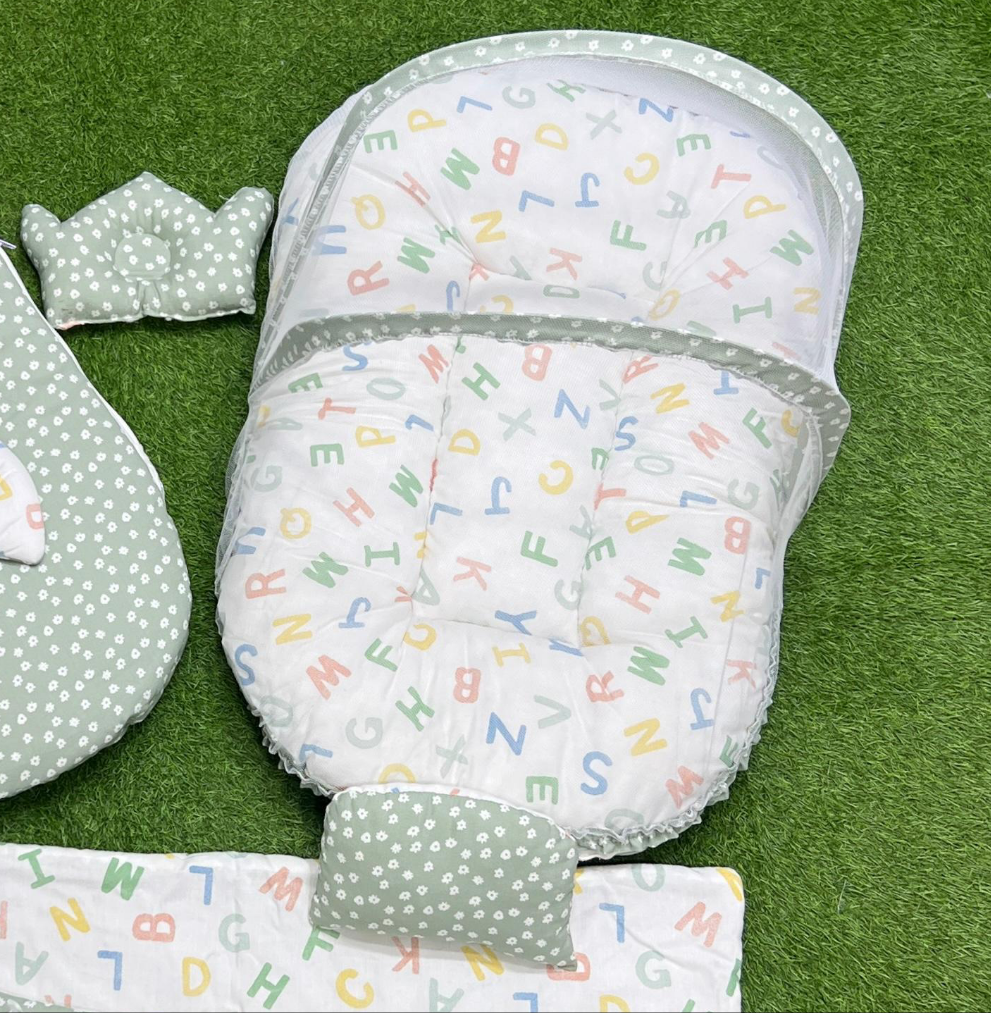 7pcs Fancy And Stylish Baby Bedding Set - - Green