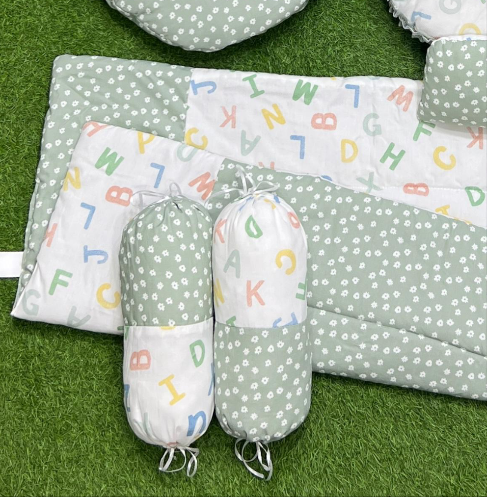 7pcs Fancy And Stylish Baby Bedding Set - - Green