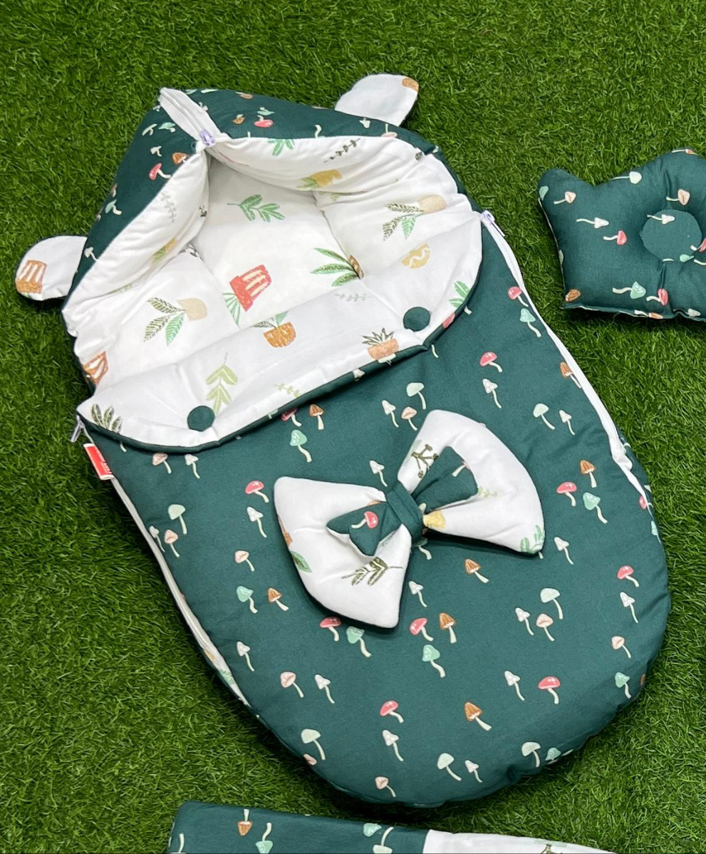 7pcs Fancy & Stylish Baby Bedding Set - - Green