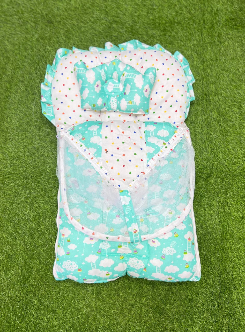 Carry Nest with mosquito Net/Sleeping Bag ( Green )