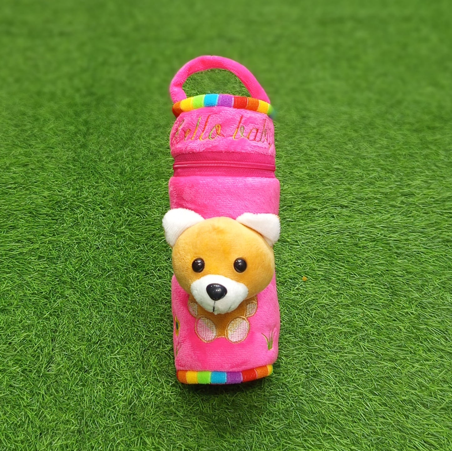 Character Feeder Cover For Baby Feeding Bottle soft Plush Pouch Cover