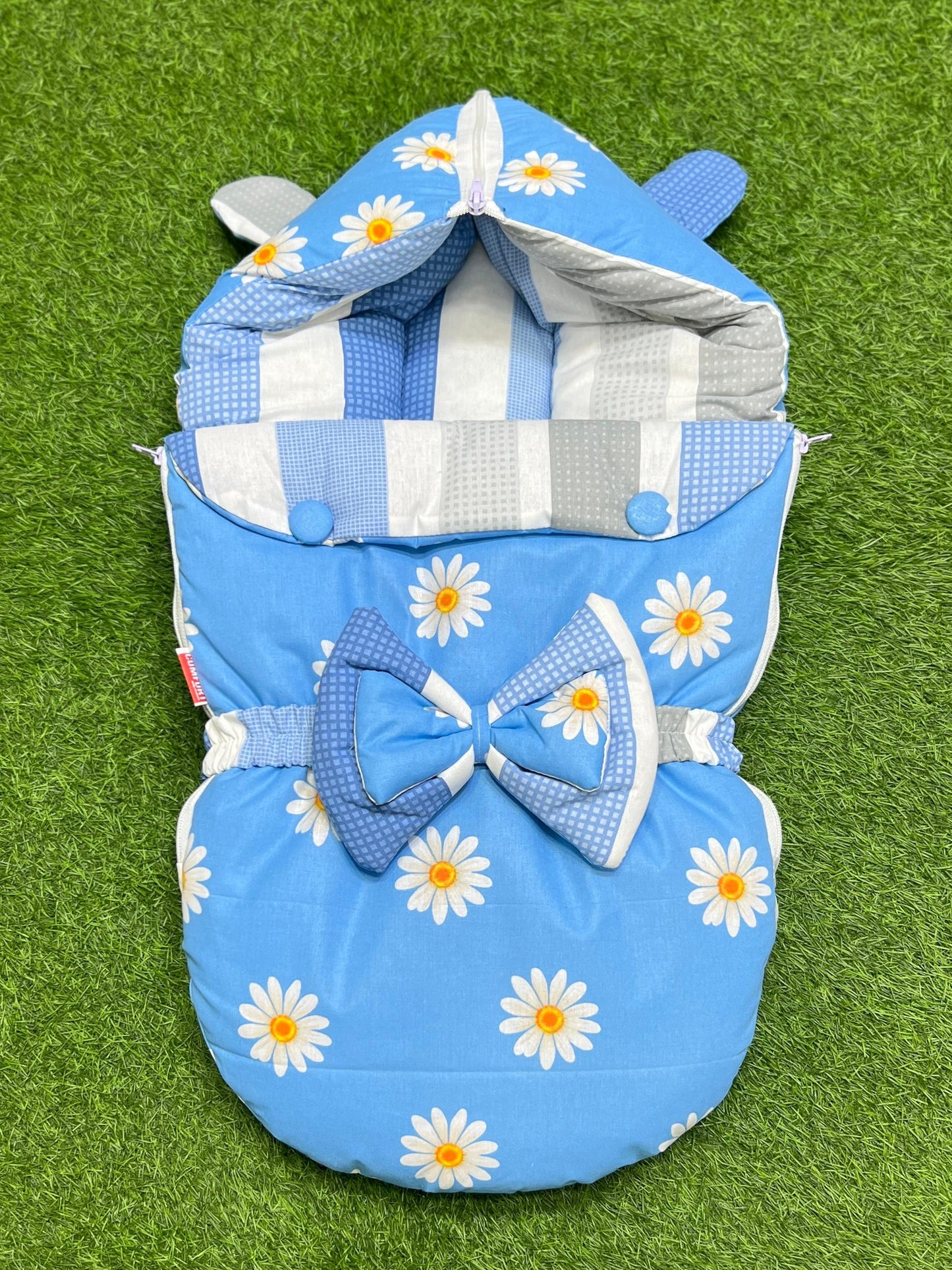 Double bow carry nest (Blue Flower)