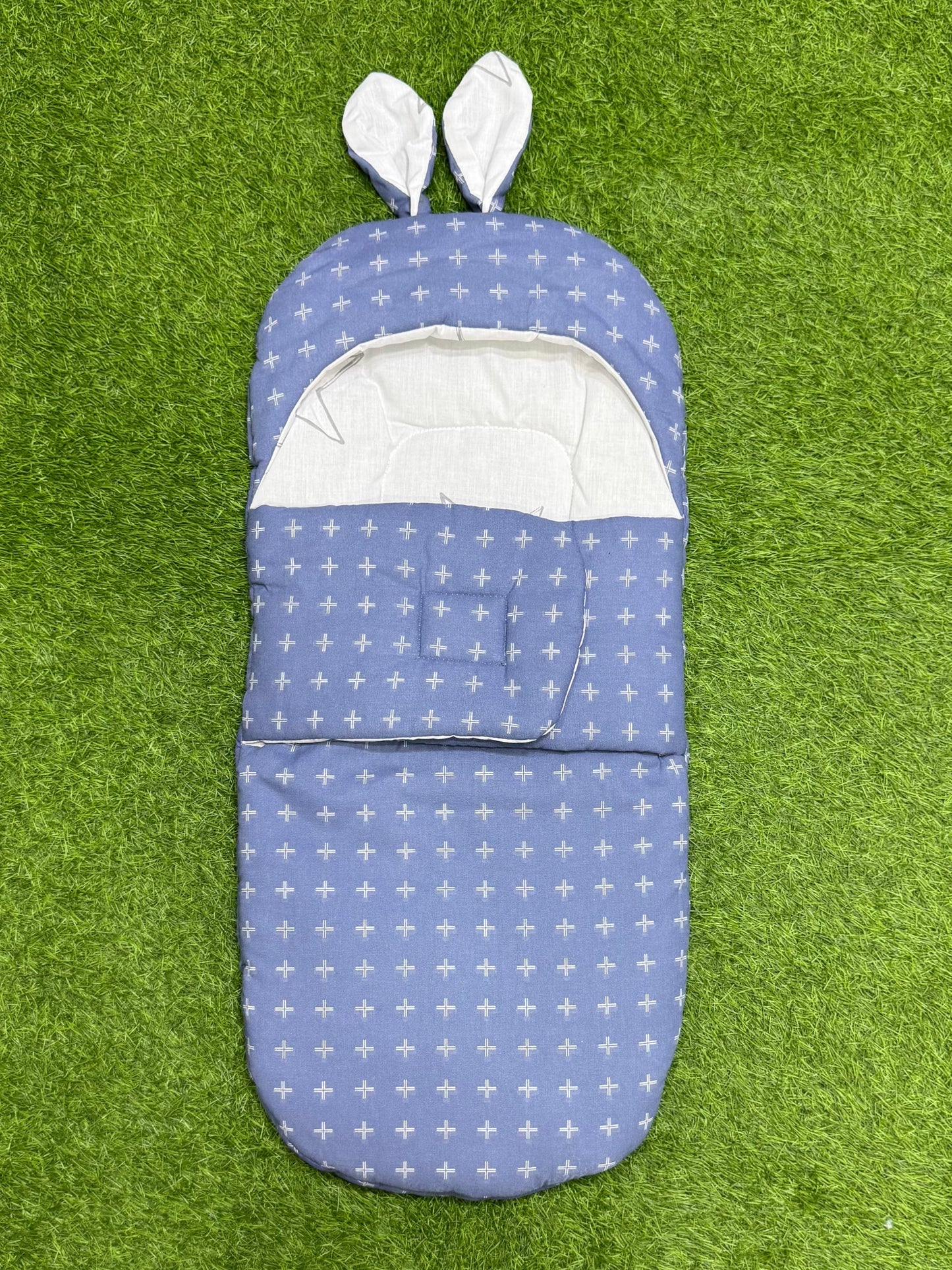 Rabbit Swaddle Cotton (Blue)