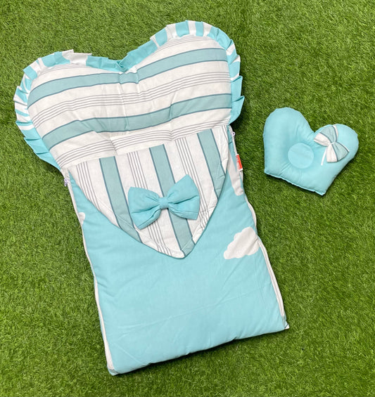 Heart Shaped Style Fancy Carry Nest - Ocean Green