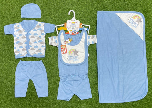 7pcs Little Stars newborn starter set - blue