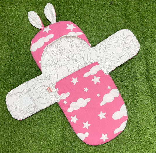 Rabbit Swaddle Cotton (pink cloud)