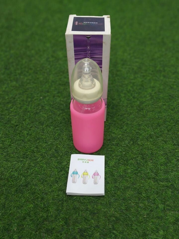 Baby Glass Feeding Bottle - With Safety Silicone Cover