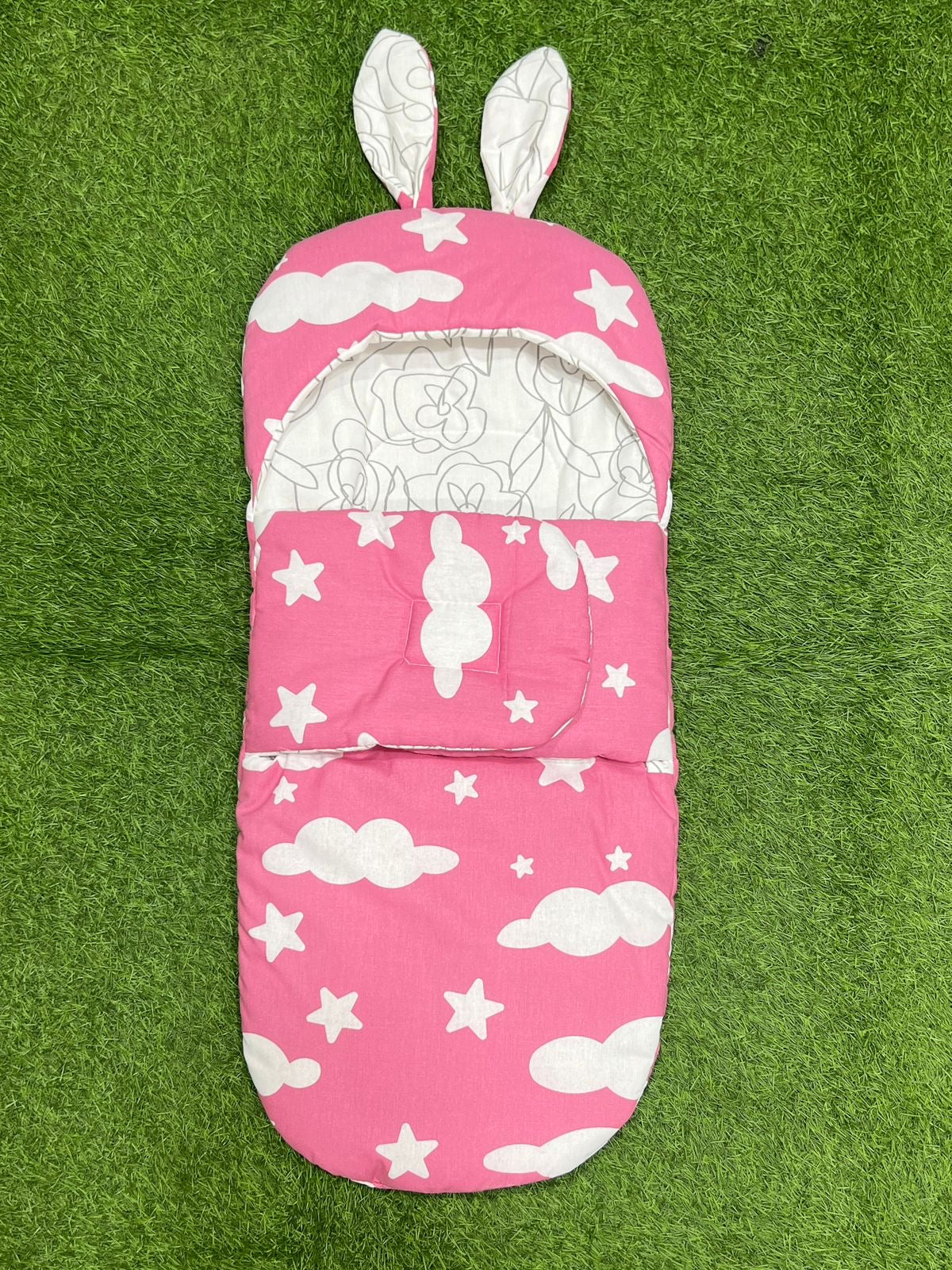 Rabbit Swaddle Cotton (pink cloud)