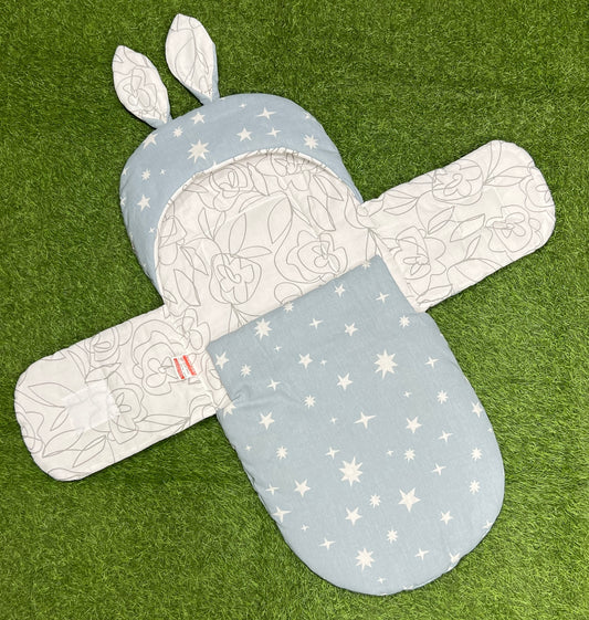 Rabbit Swaddle Cotton (Green Galaxy)
