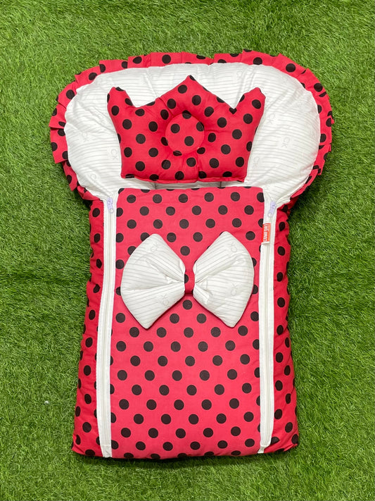 Butterfly Bow Carry Nest (Red Dotted)