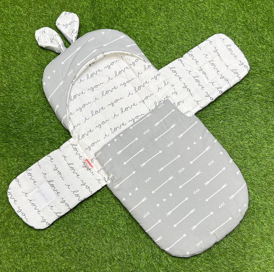 Rabbit Swaddle Cotton (Elegant Grey)