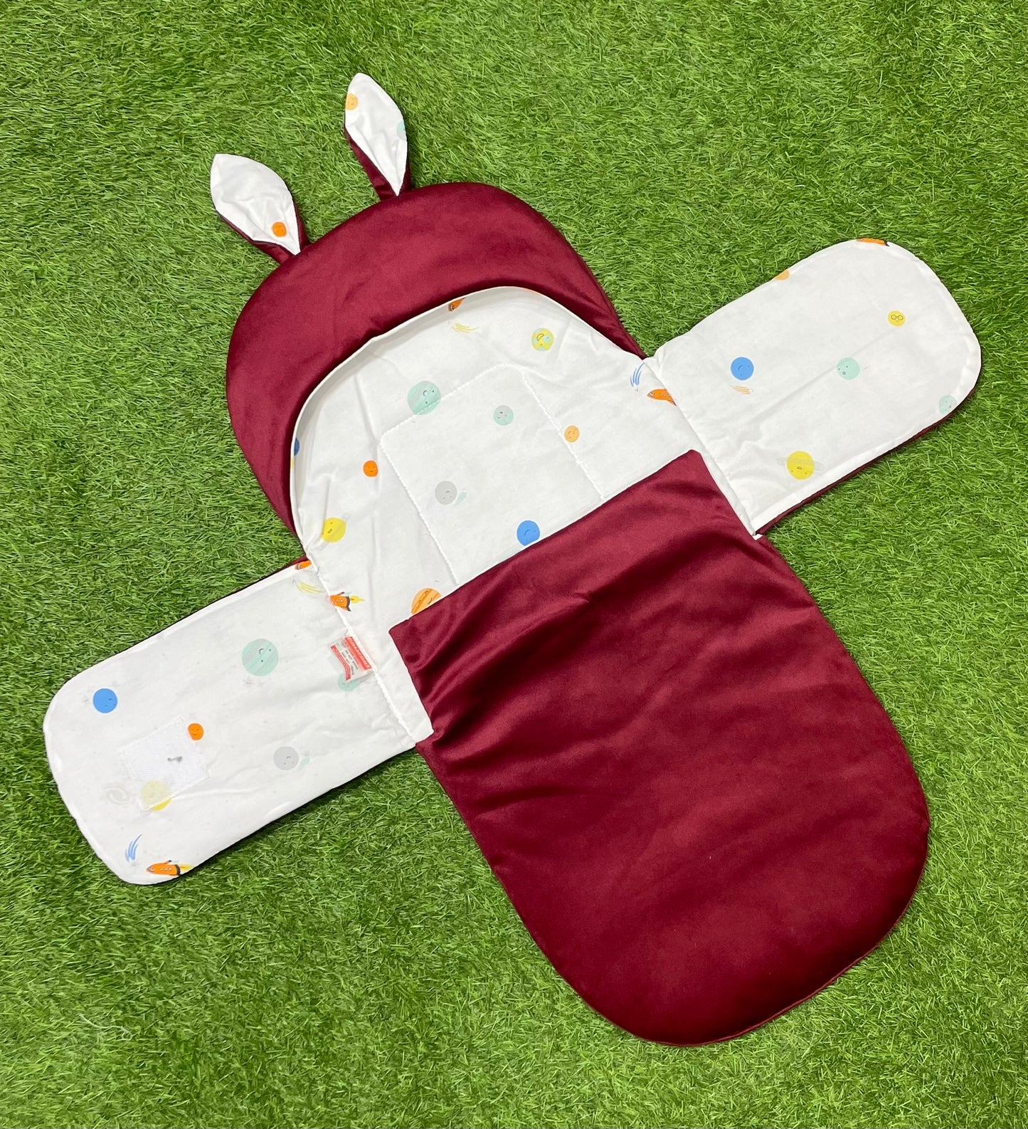 Plush Velvet - Baby Swaddle Wrap - Maroon