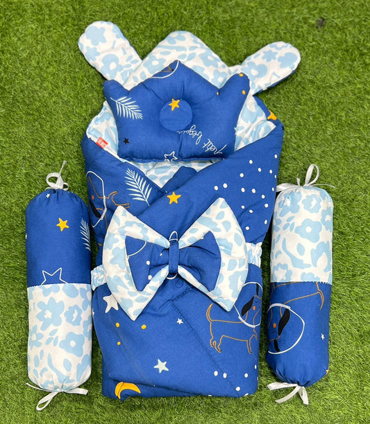 5pcs 2in1 Carry Nest plus Comforter (Blue)