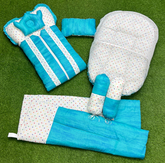 7pcs New Stylish Baby Bedding Set - Green