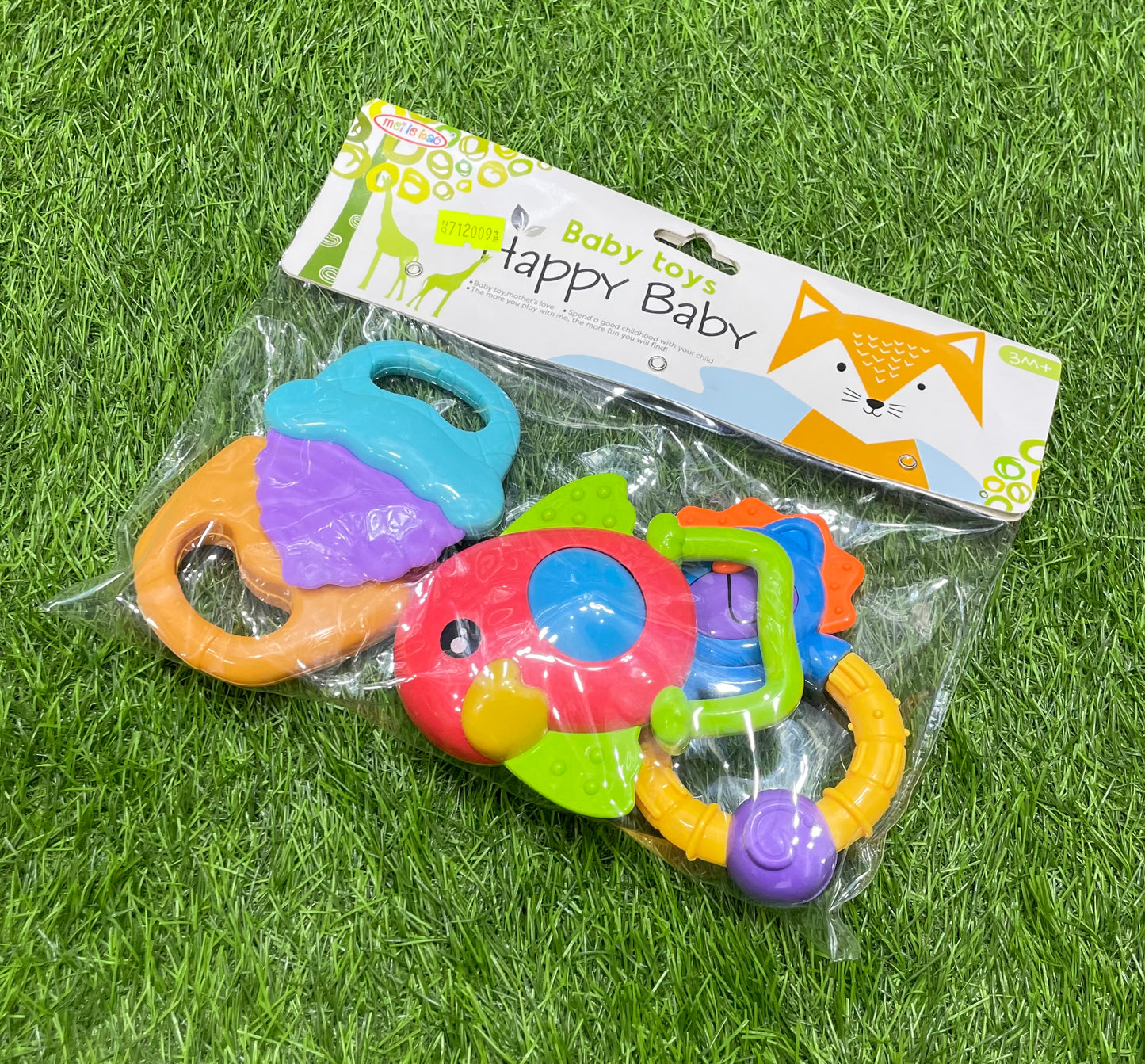 4pcs Newborn Rattle set (food grade)