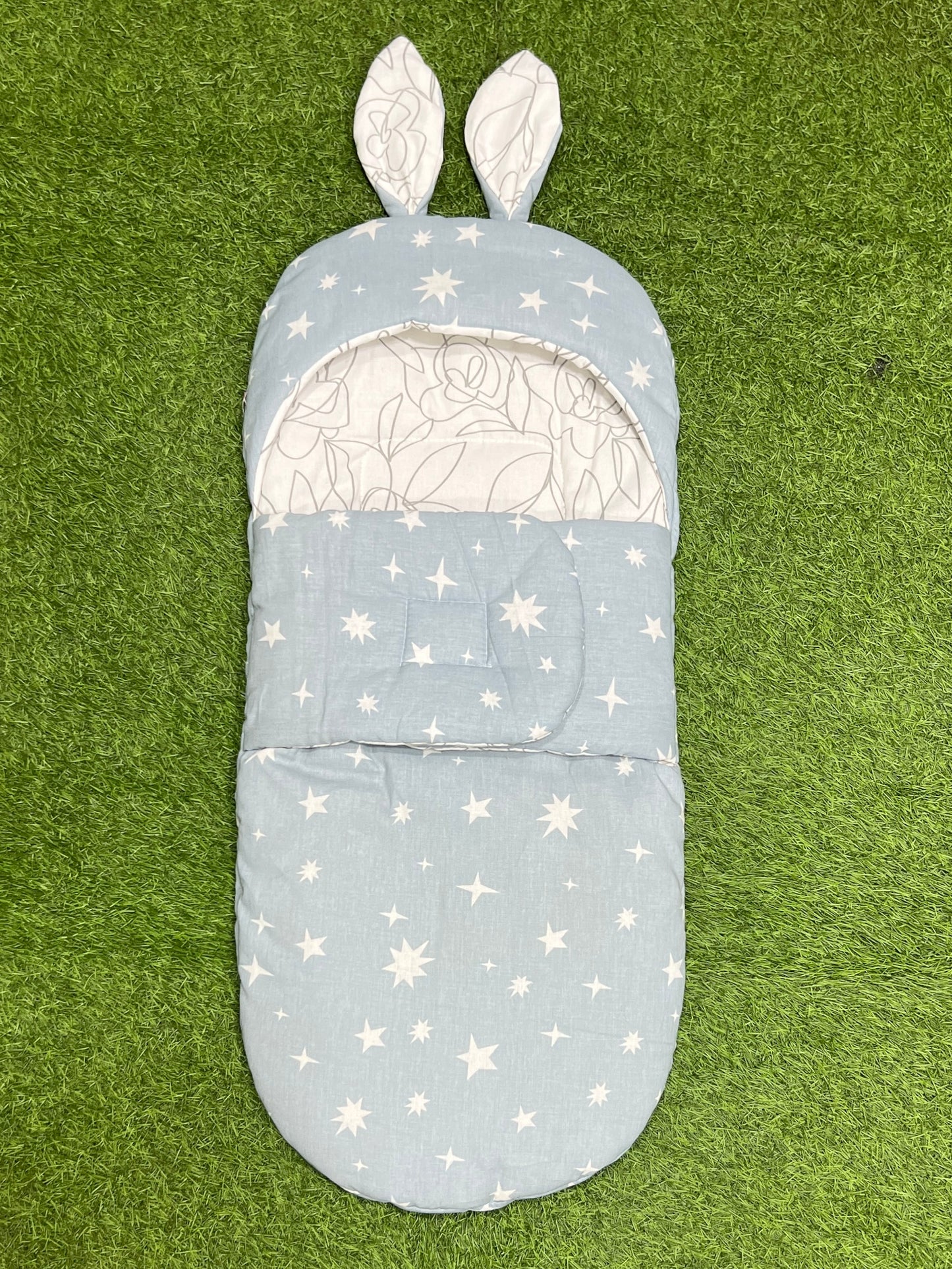 Rabbit Swaddle Cotton (Green Galaxy)