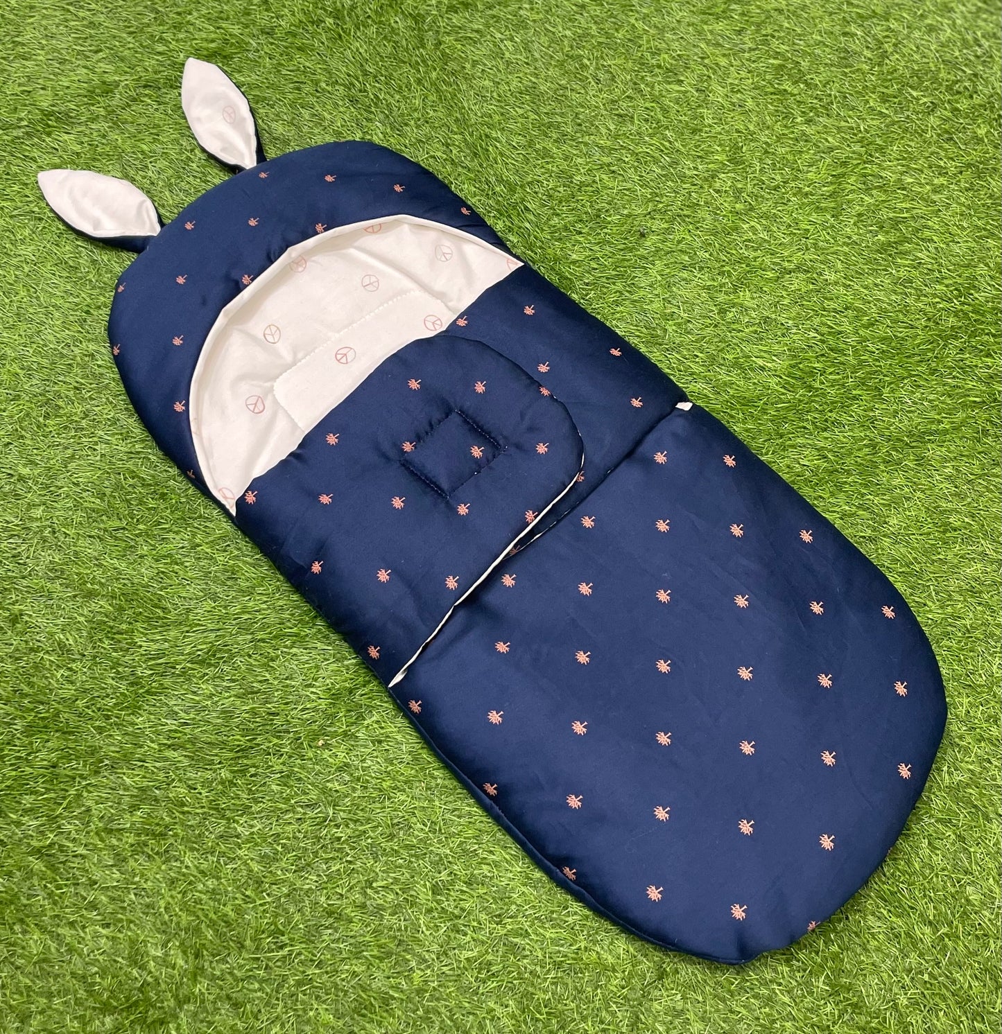 Rabbit Swaddle Wrap - Cotton (Blue Legend)