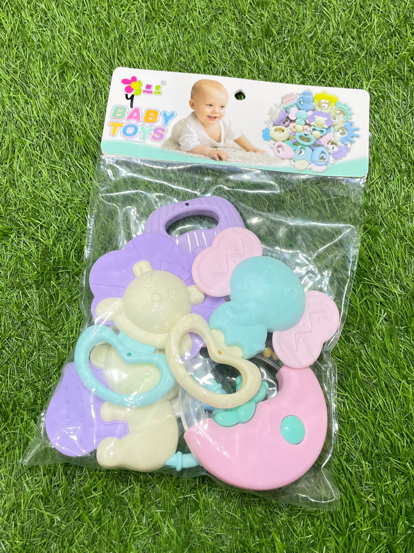 5pcs Newborn Rattle (food grade)