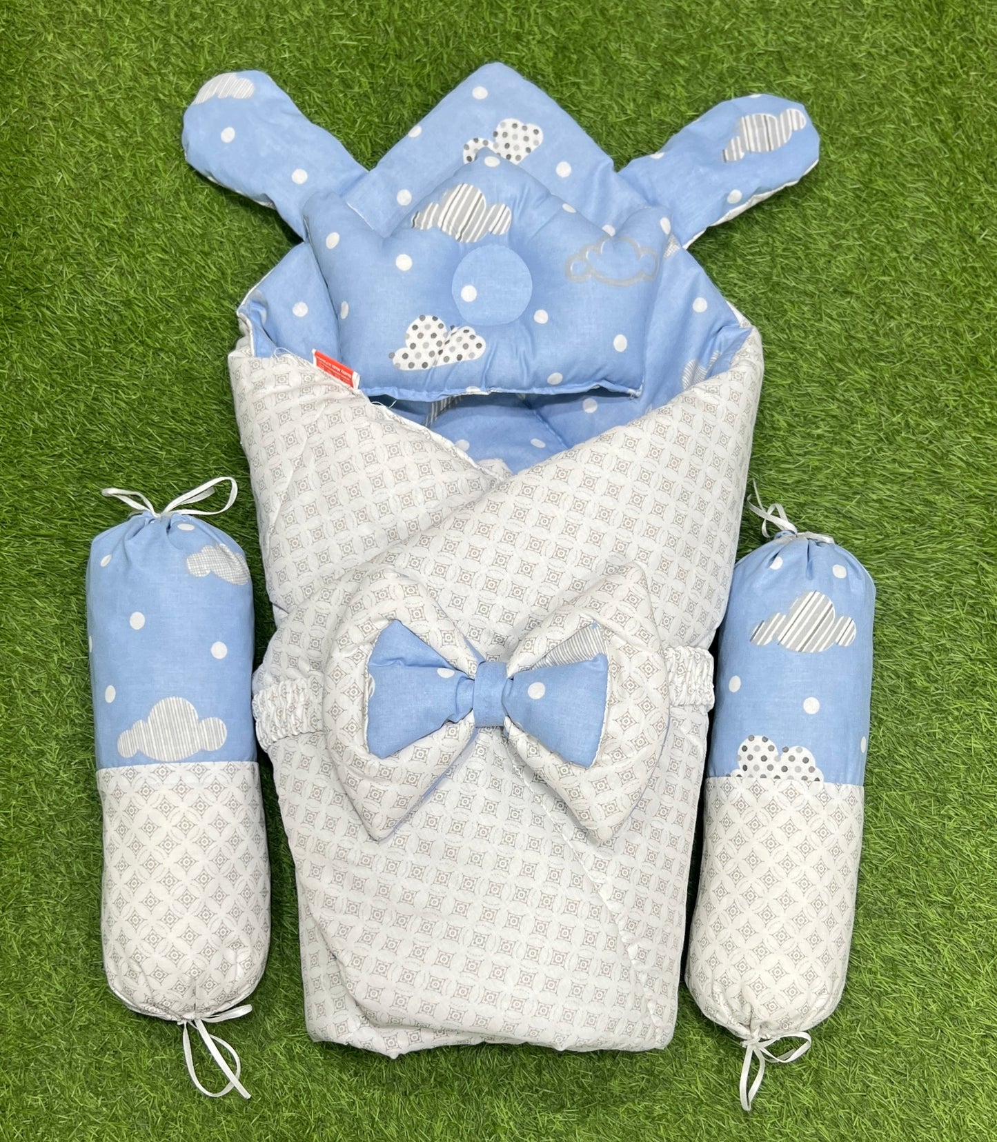 5pcs 2in1 Carry Nest plus Comforter (Blue)