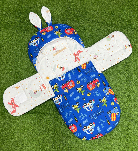 Rabbit Swaddle Cotton (Royal Blue)
