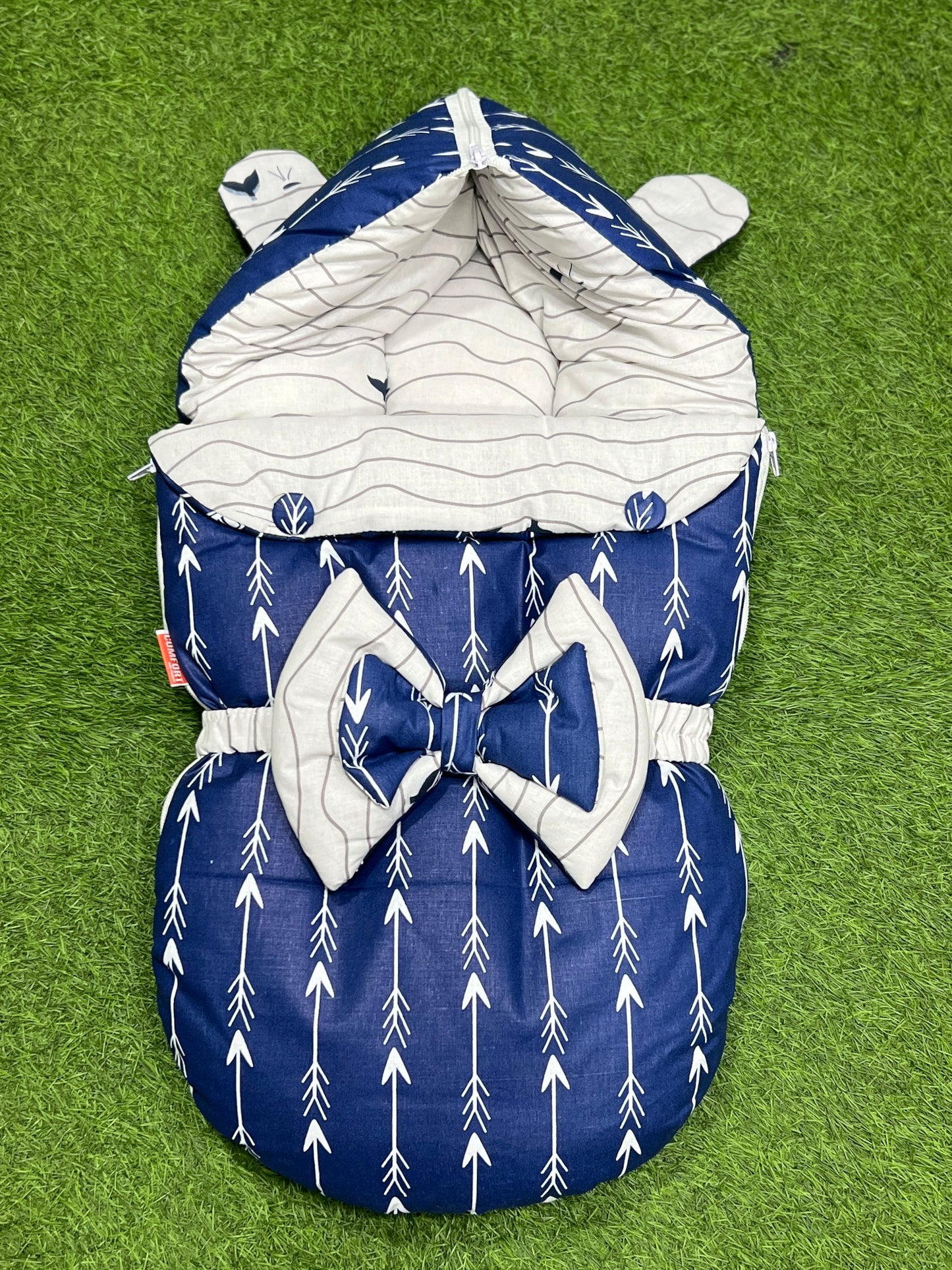 Double Bow Carry Nest (Navy Blue)