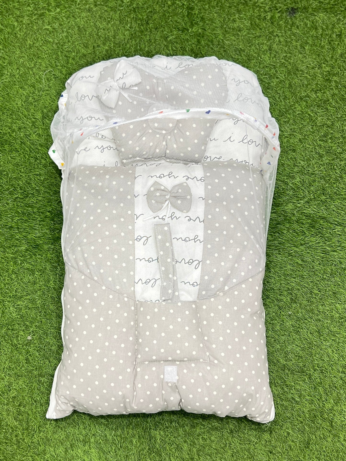 Export Quality Carry Nest With Mosquito Net / Sleeping Bag (Grey)