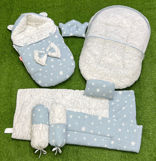 7pcs Fancy & Stylish Baby Bedding Set - - Green