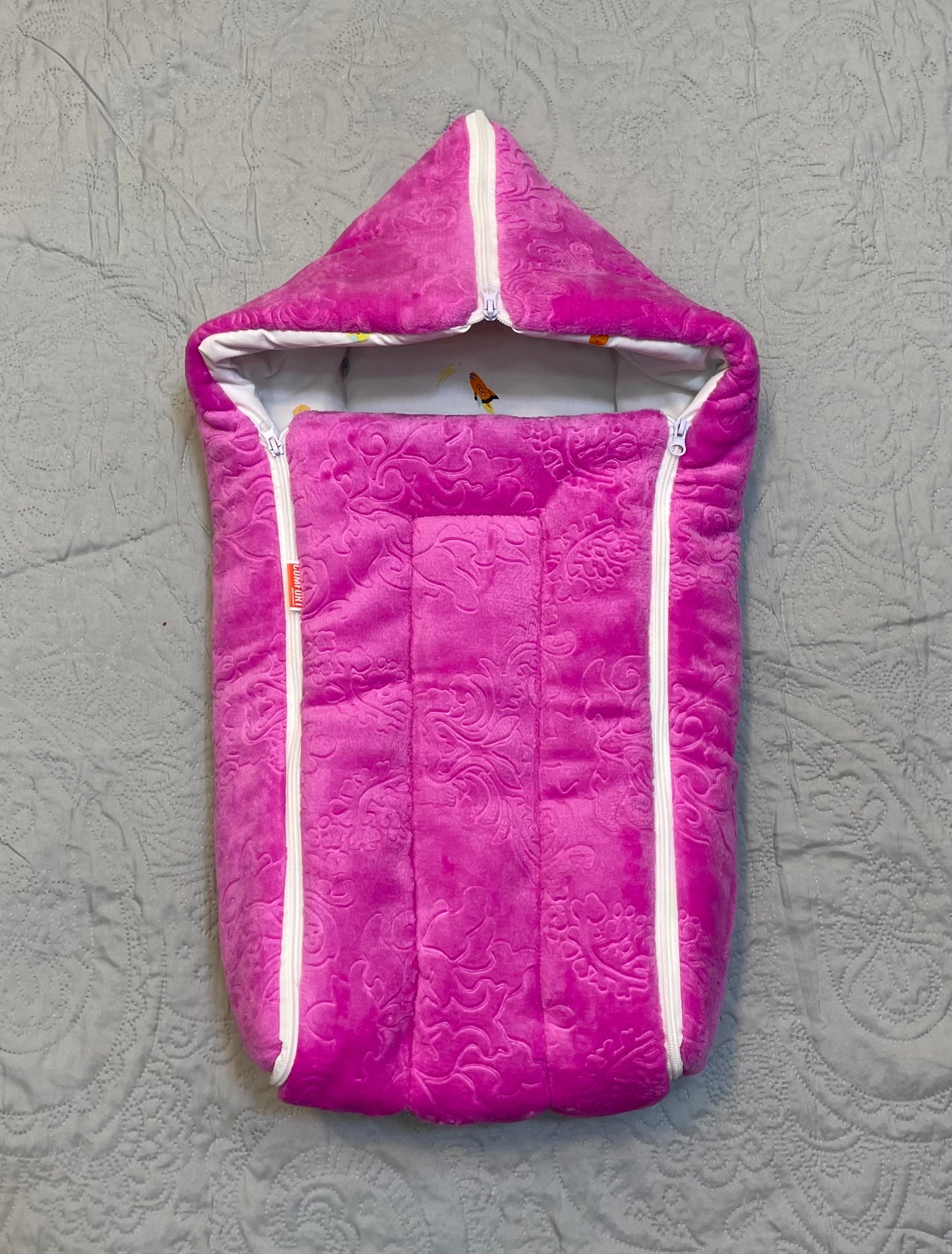 Premium Quality Hooded Carry Nest & Sleeping Bag (Pink)