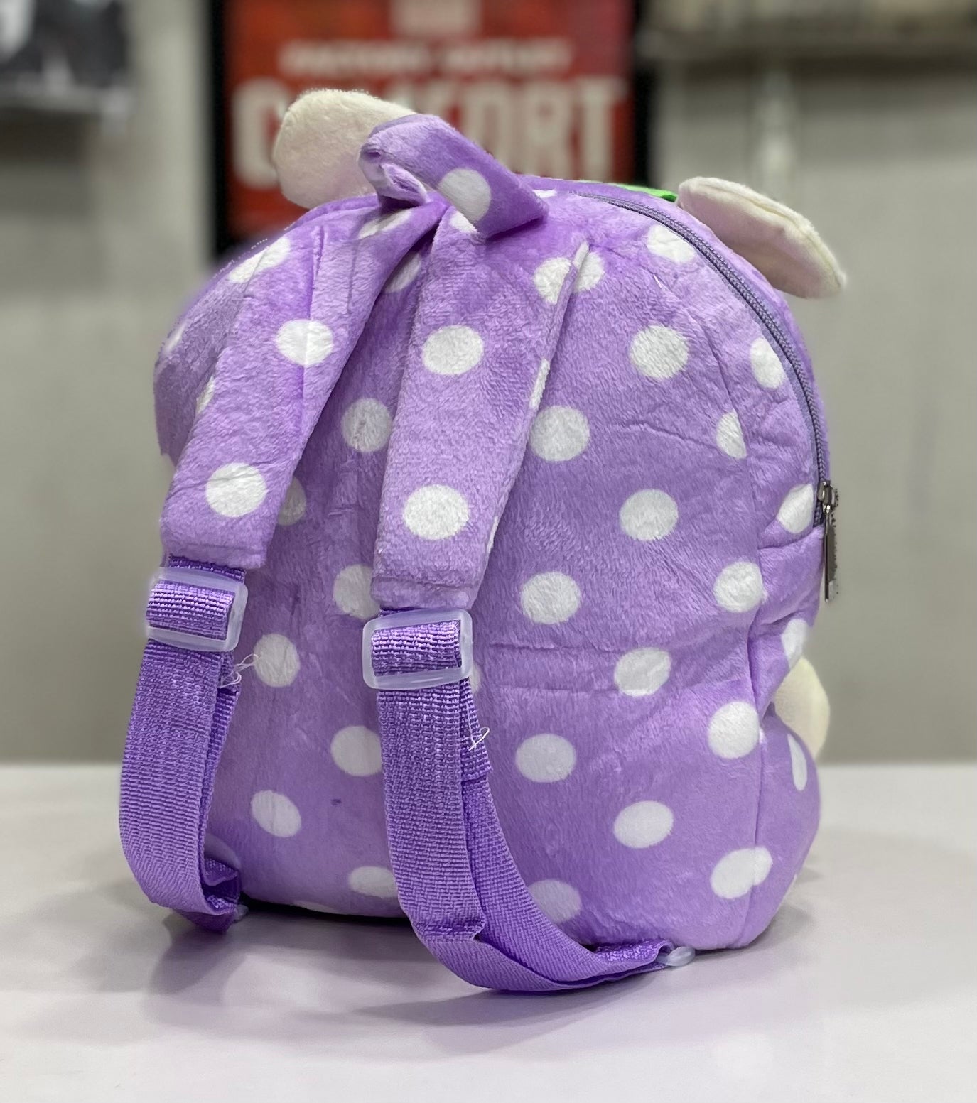 Baby Stuffed Toy School Bag - Purple Doll