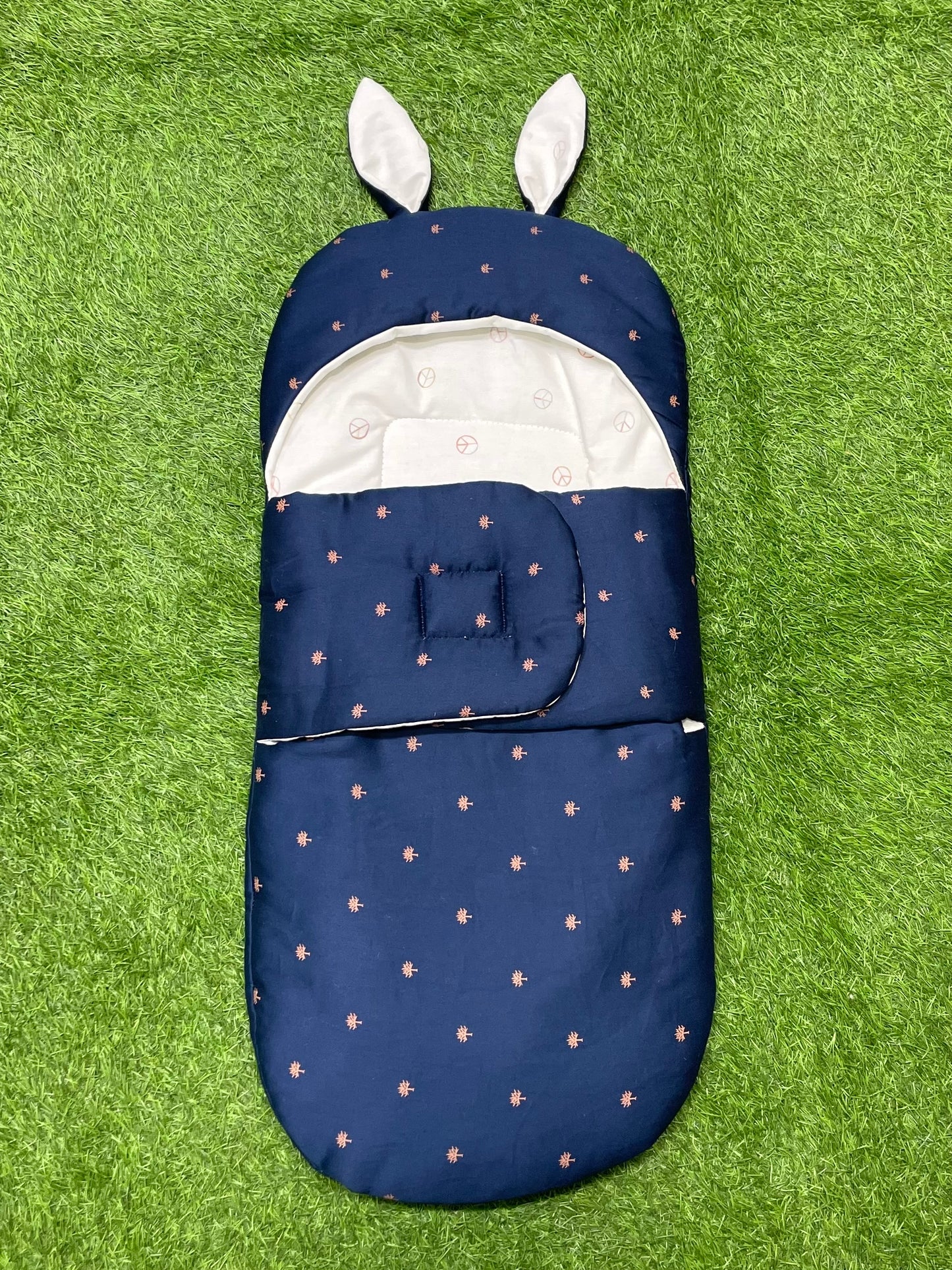 Rabbit Swaddle Wrap - Cotton (Blue Legend)