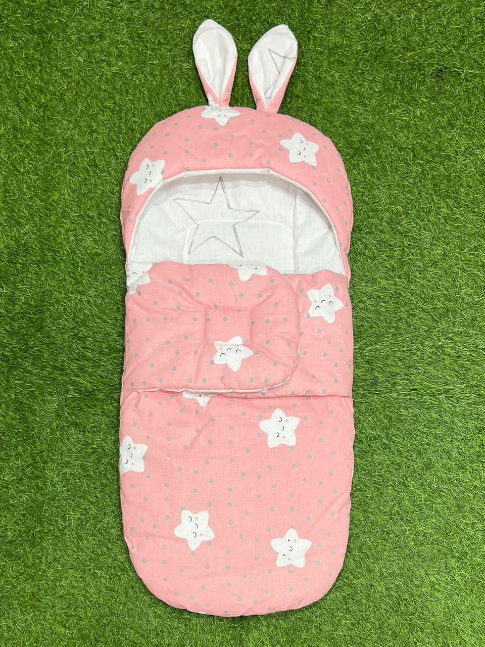 Rabbit Swaddle Cotton (Pink)