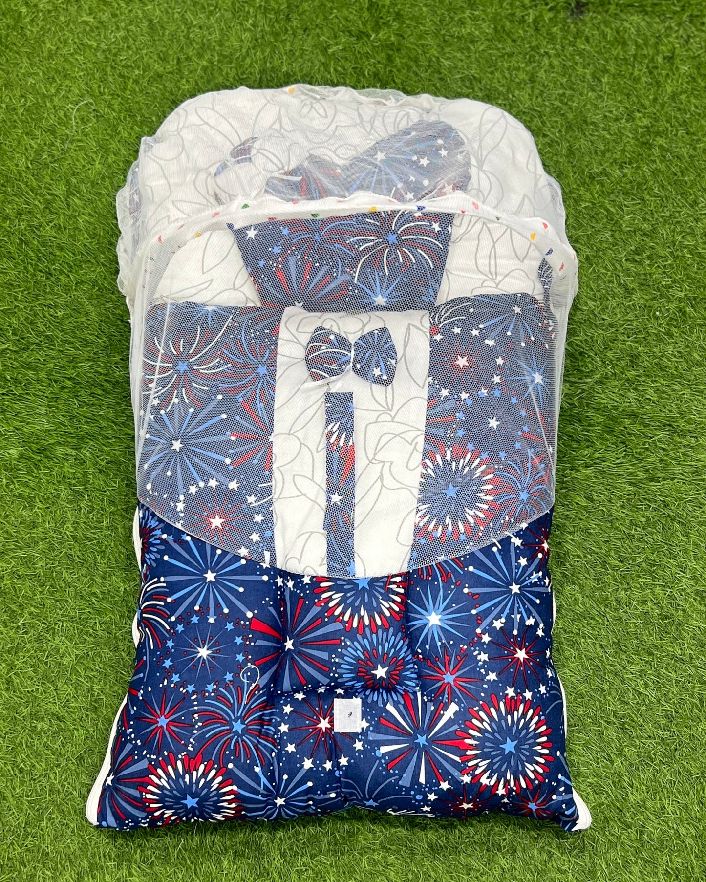 Export Quality Carry Nest With Mosquito Net / Sleeping Bag (Blue Galaxy)