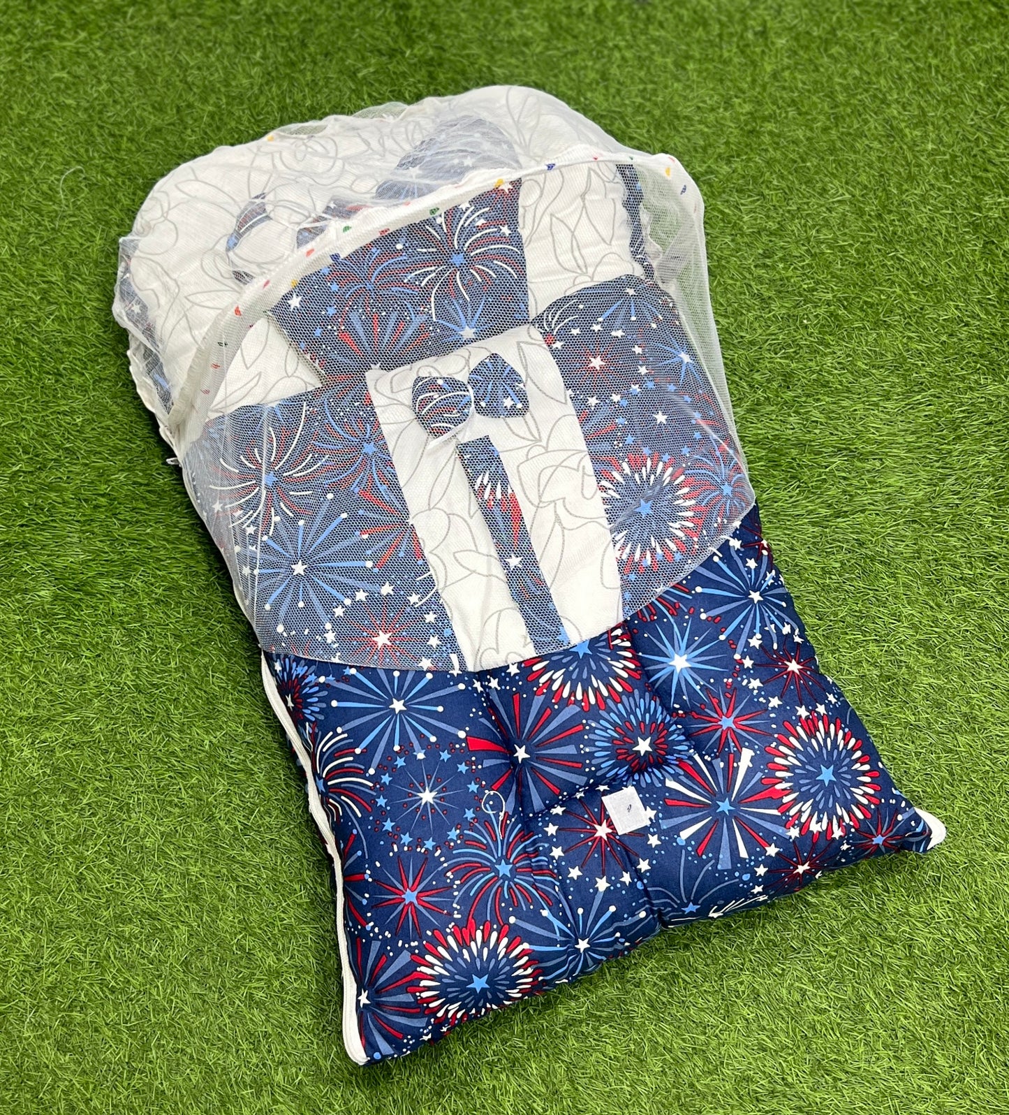 Export Quality Carry Nest With Mosquito Net / Sleeping Bag (Blue Galaxy)