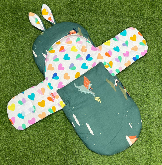 Rabbit Swaddle Cotton (Green)